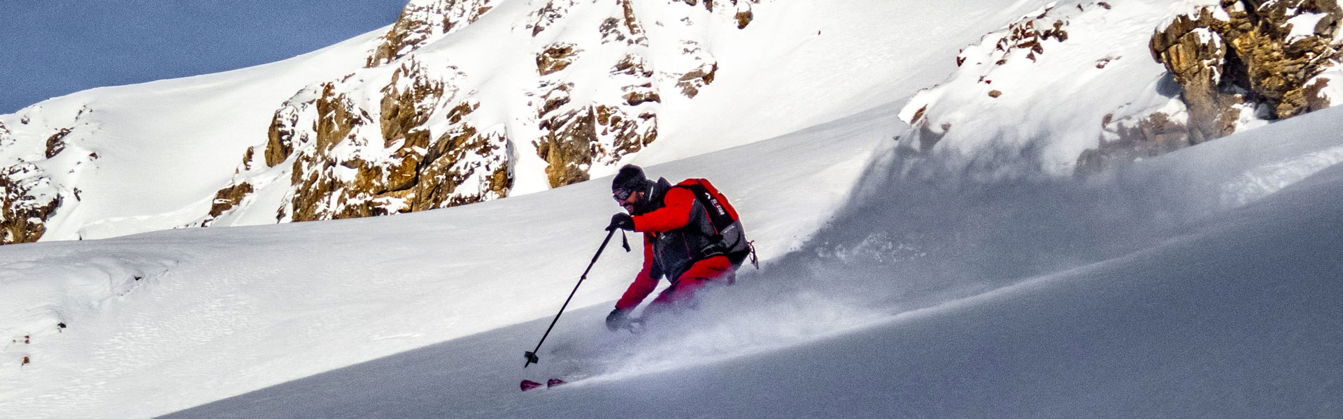 Ski hors piste à Val-d'Isère